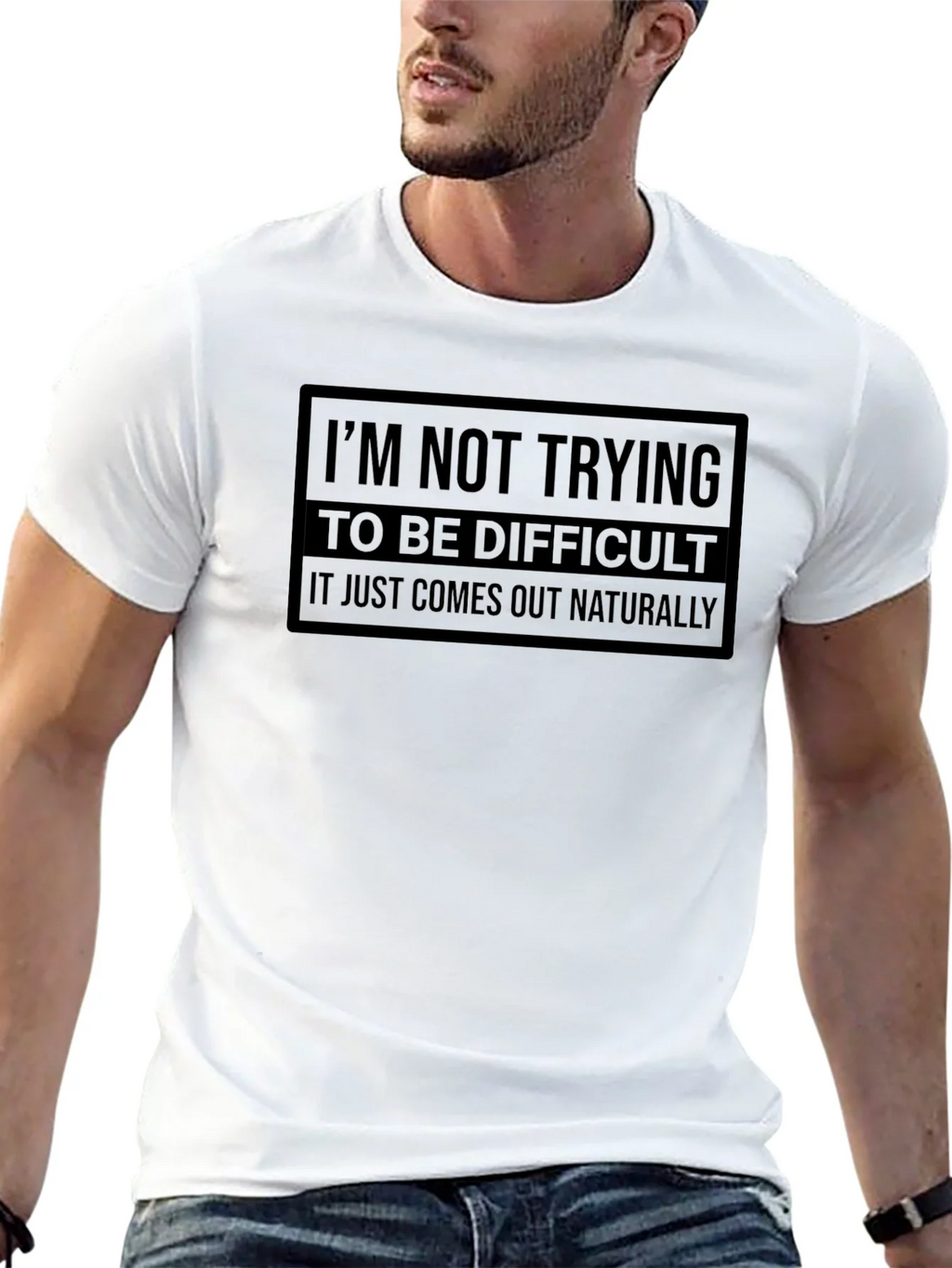 Difficult? It Just Comes Out Naturally Tee product image 12