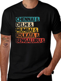 India Cities Graphic T-Shirt - Stylish Travel Tee product image 1