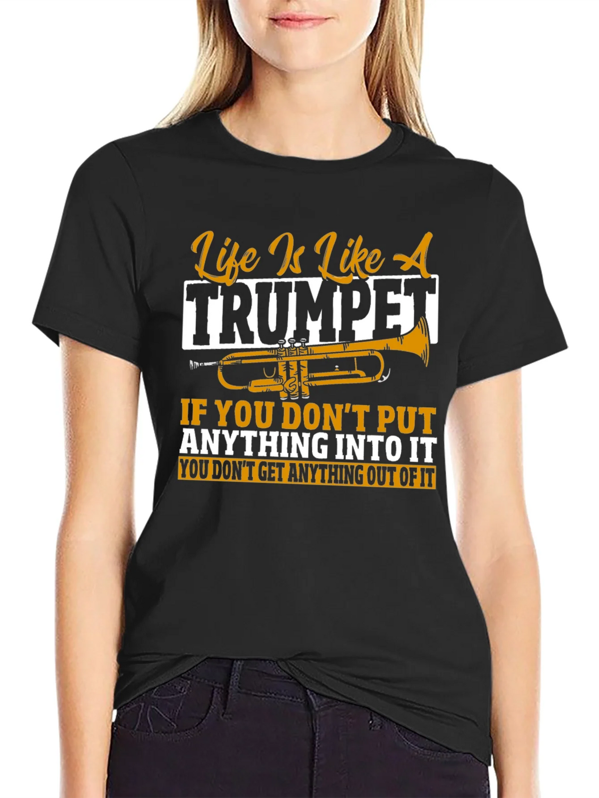 Life Is Like A Trumpet Graphic T-Shirt product image 2