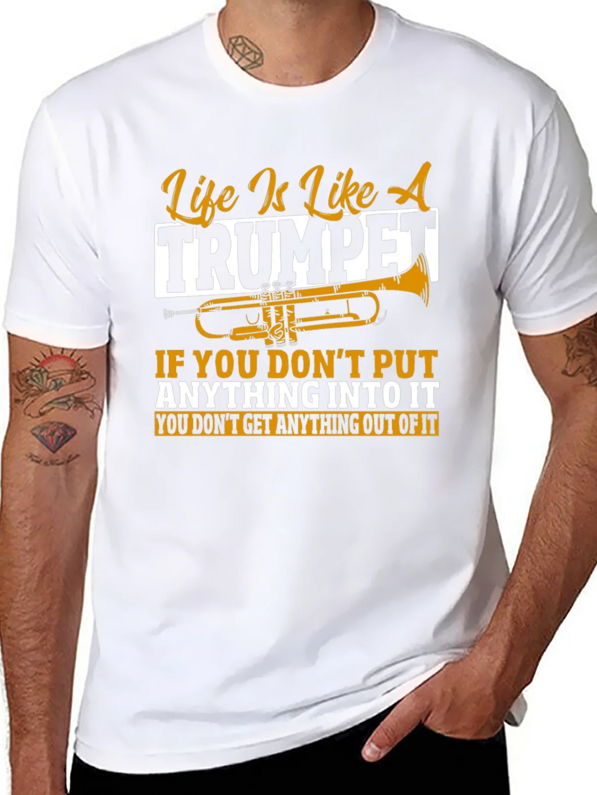 Life Is Like A Trumpet Graphic T-Shirt product image 7