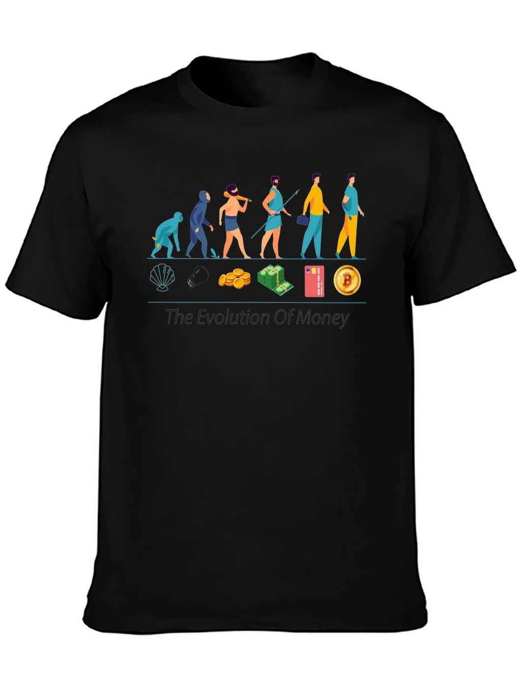 Evolution of Money T-Shirt - Crypto Bitcoin product image 3