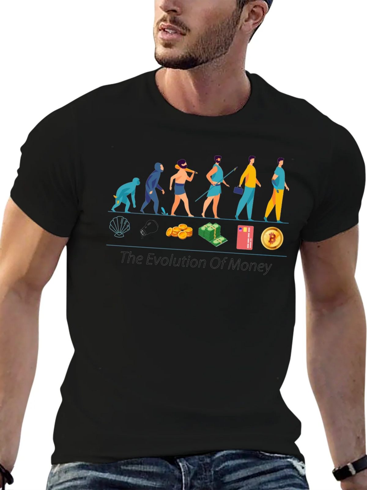 Evolution of Money T-Shirt - Crypto Bitcoin product image 6