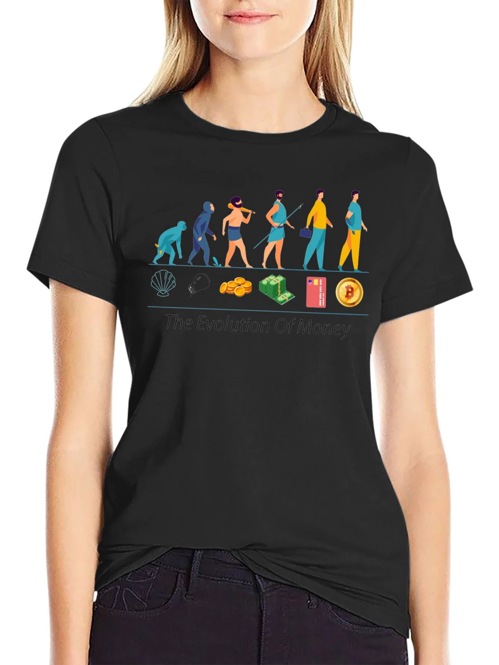 Evolution of Money T-Shirt - Crypto Bitcoin product image 2
