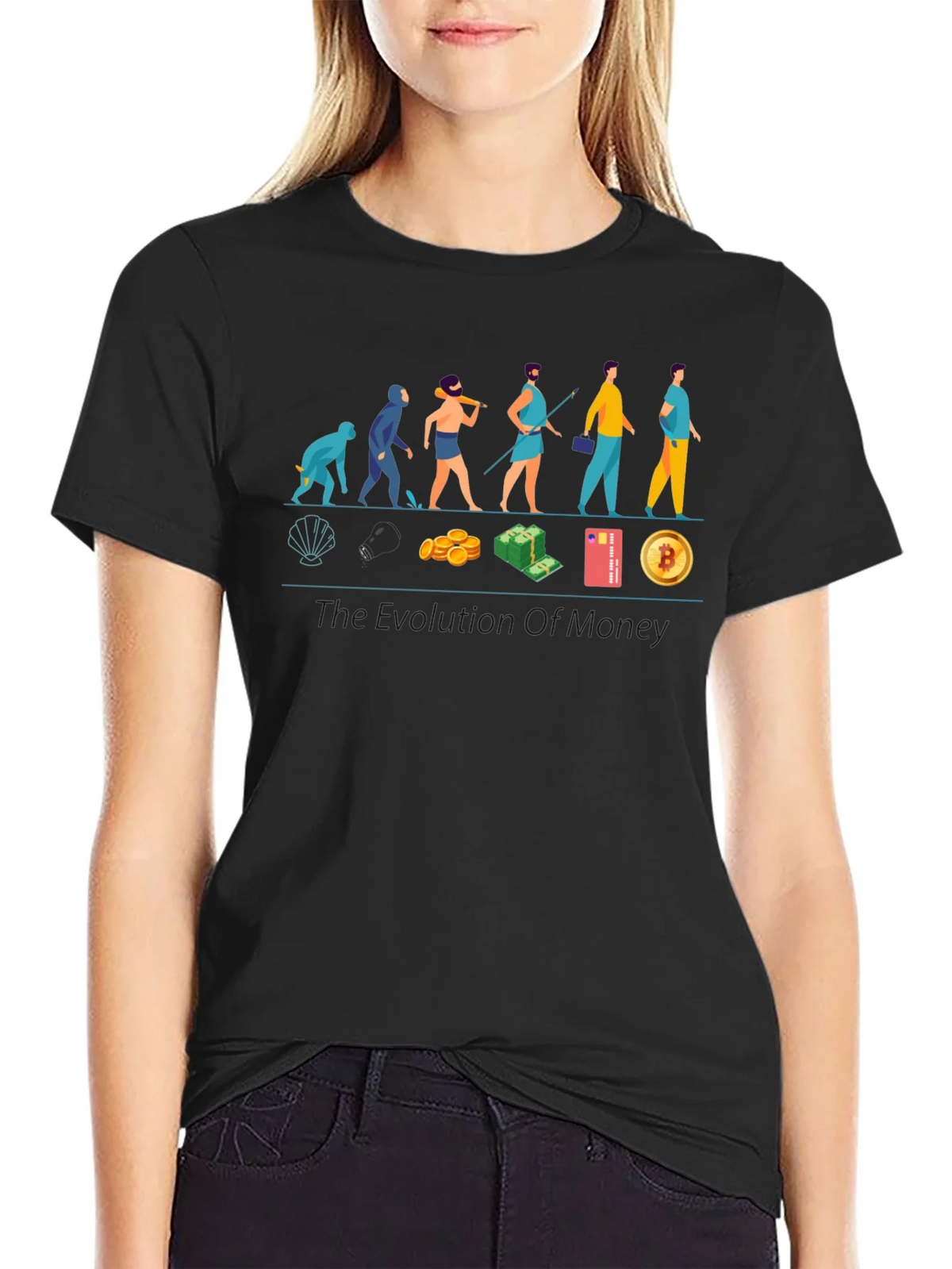 Evolution of Money T-Shirt - Crypto Bitcoin product image 2