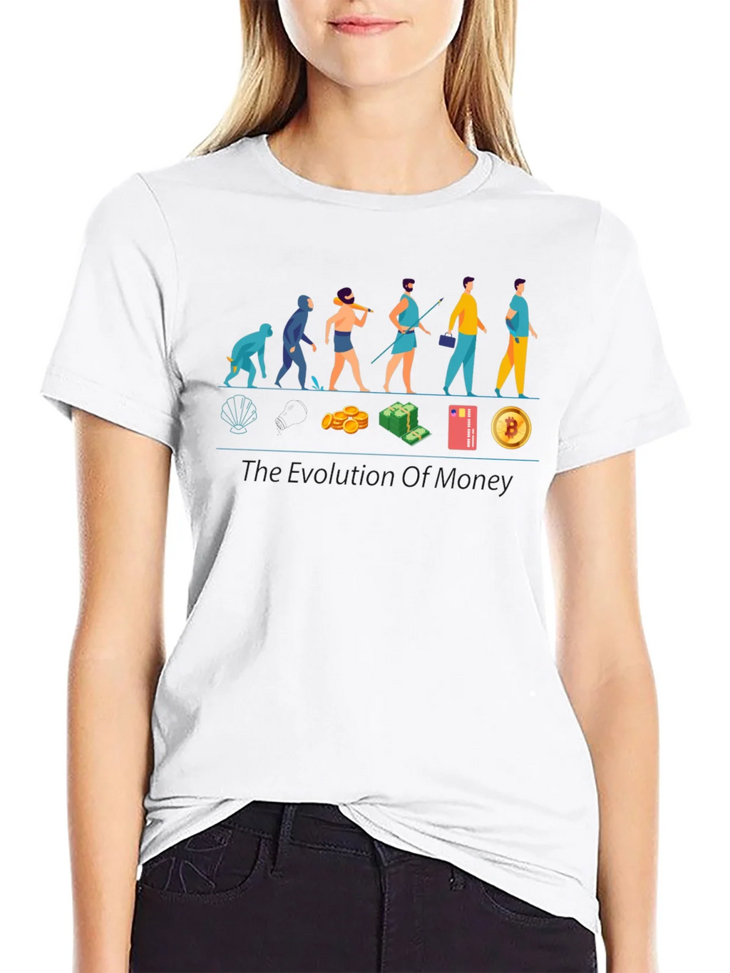 Evolution of Money T-Shirt - Crypto Bitcoin product image 8