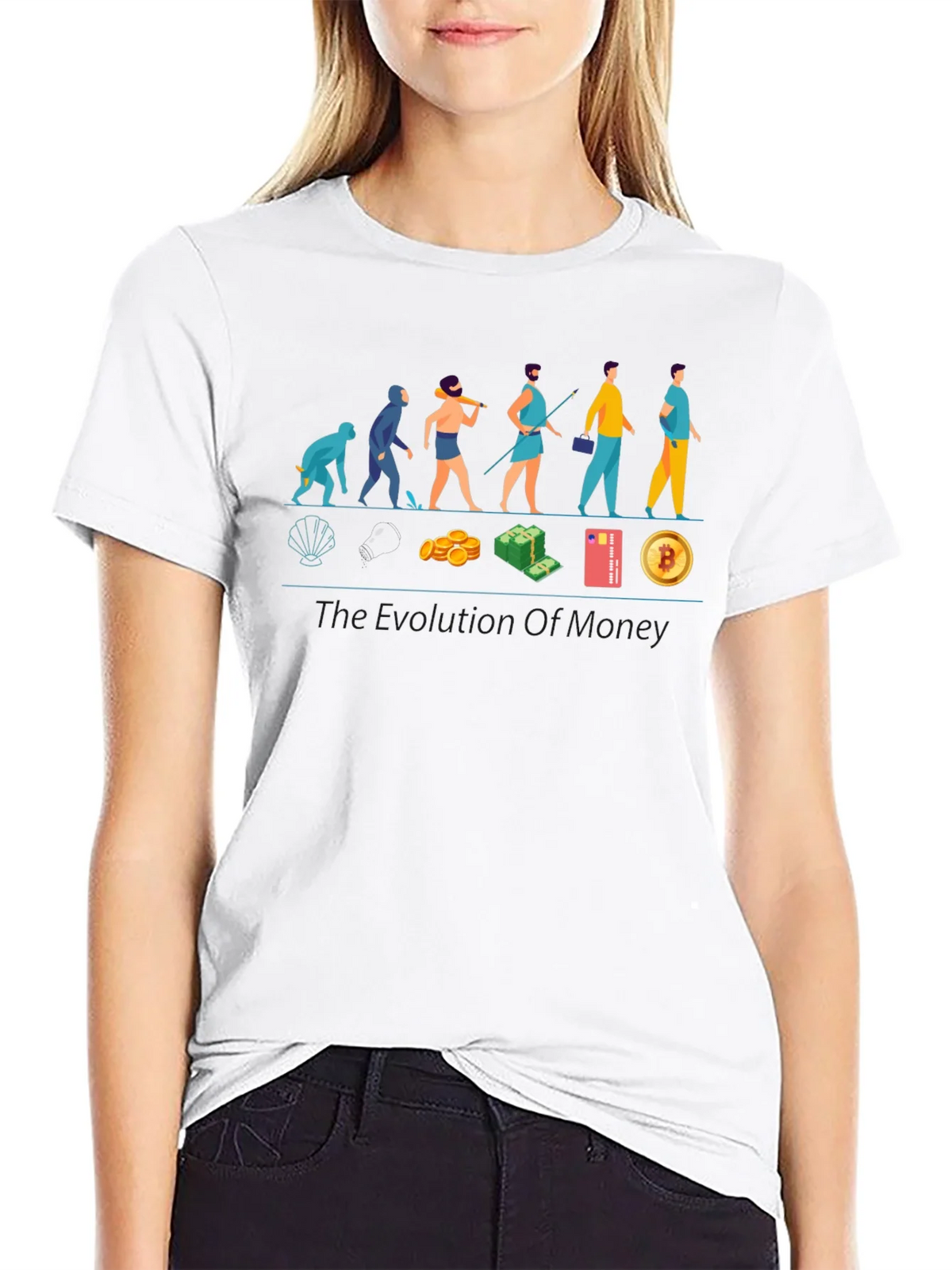 Evolution of Money T-Shirt - Crypto Bitcoin product image 8