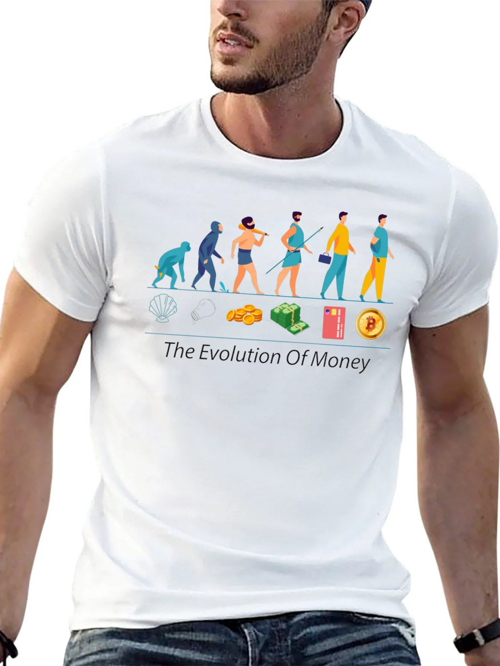 Evolution of Money T-Shirt - Crypto Bitcoin product image 12