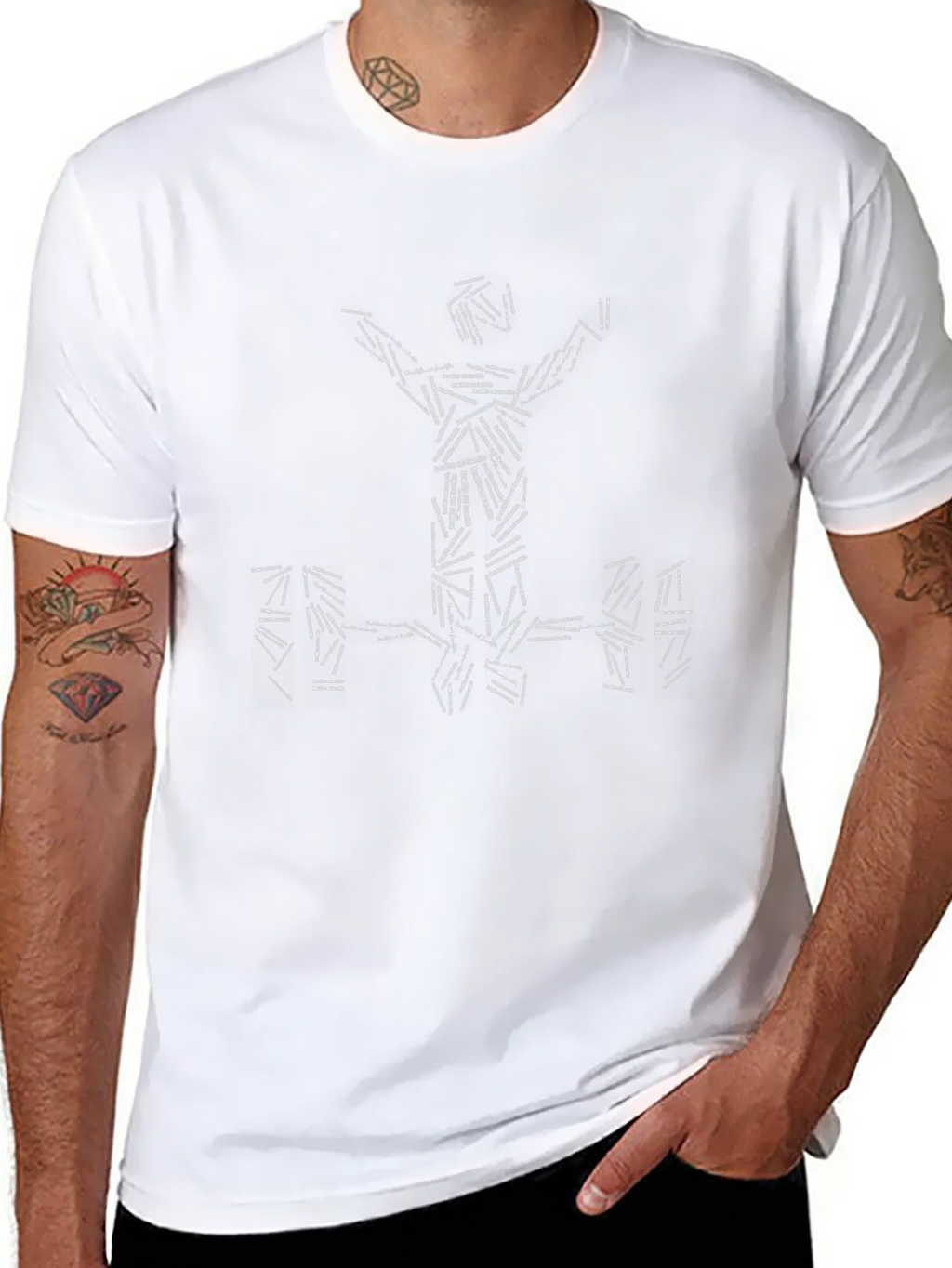 Weightlifting T-Shirt - Black Graphic Tee product image 7