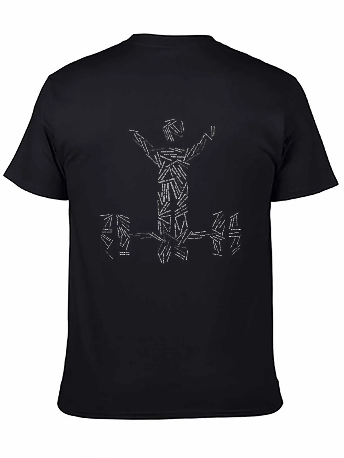 Weightlifting T-Shirt - Black Graphic Tee product image 4