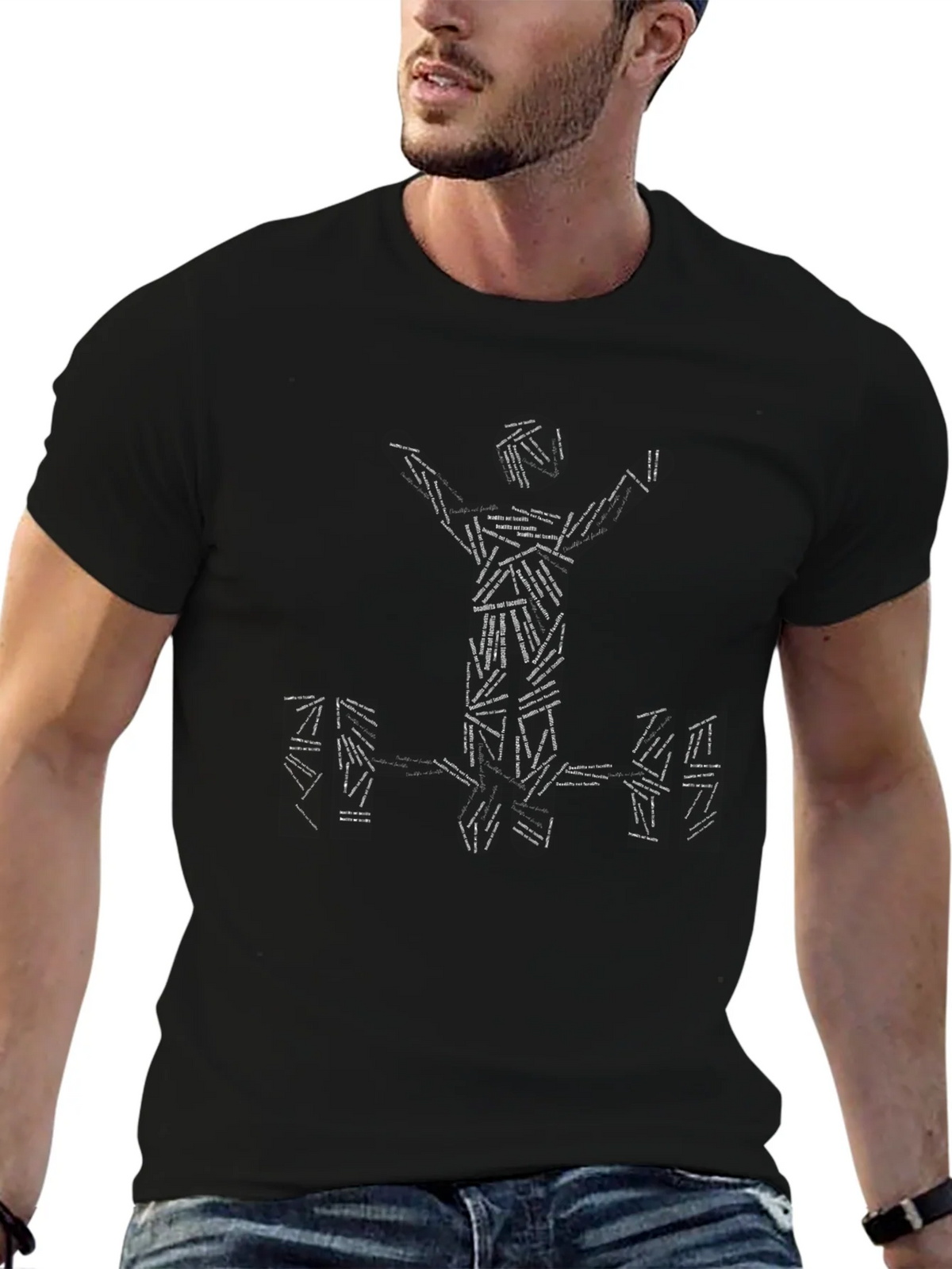 Weightlifting T-Shirt - Black Graphic Tee product image 6