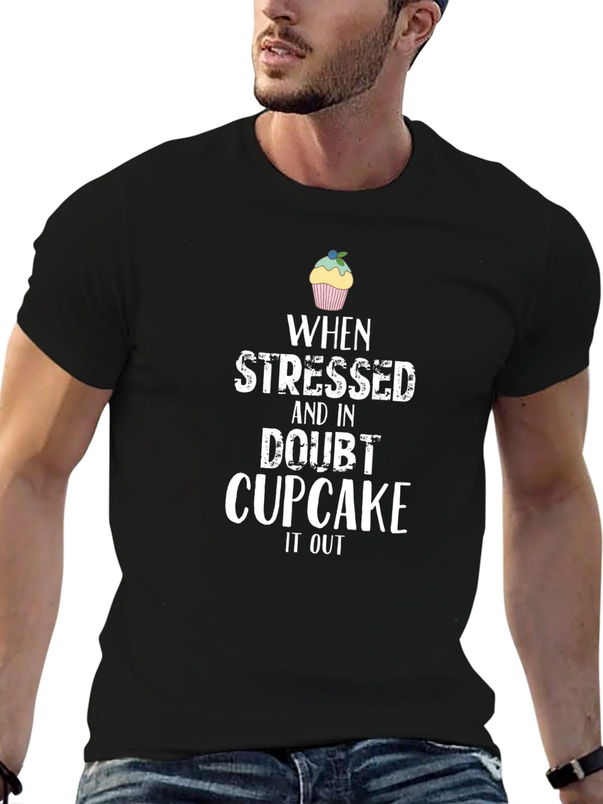 Cupcake It Out Black T-Shirt product image 6
