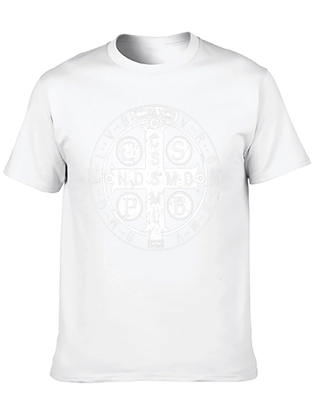 St. Benedict Medal Graphic Tee - Classic Religious Design product image 9