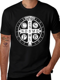St. Benedict Medal Graphic Tee - Classic Religious Design product image 1