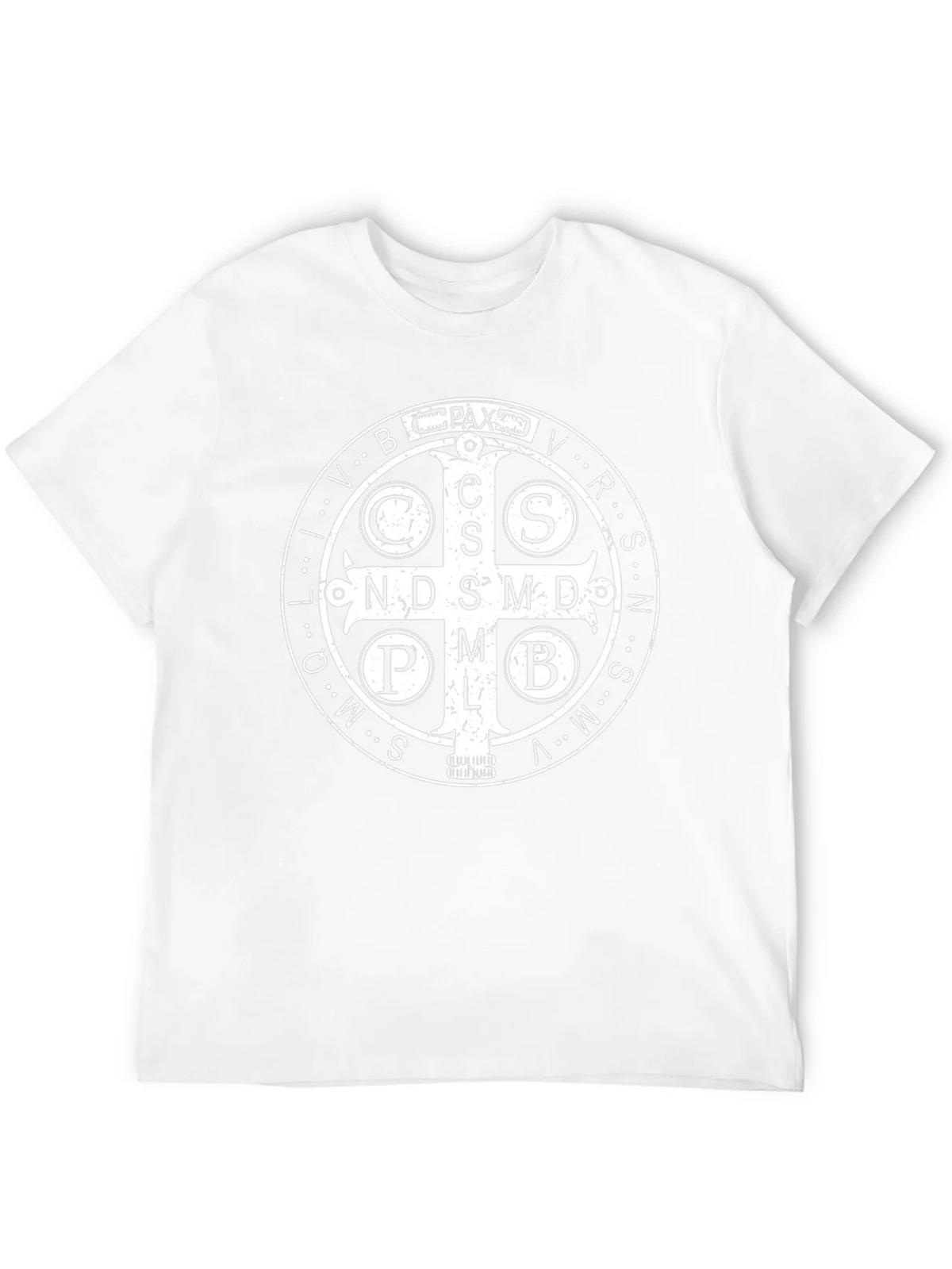 St. Benedict Medal Graphic Tee - Classic Religious Design product image 11