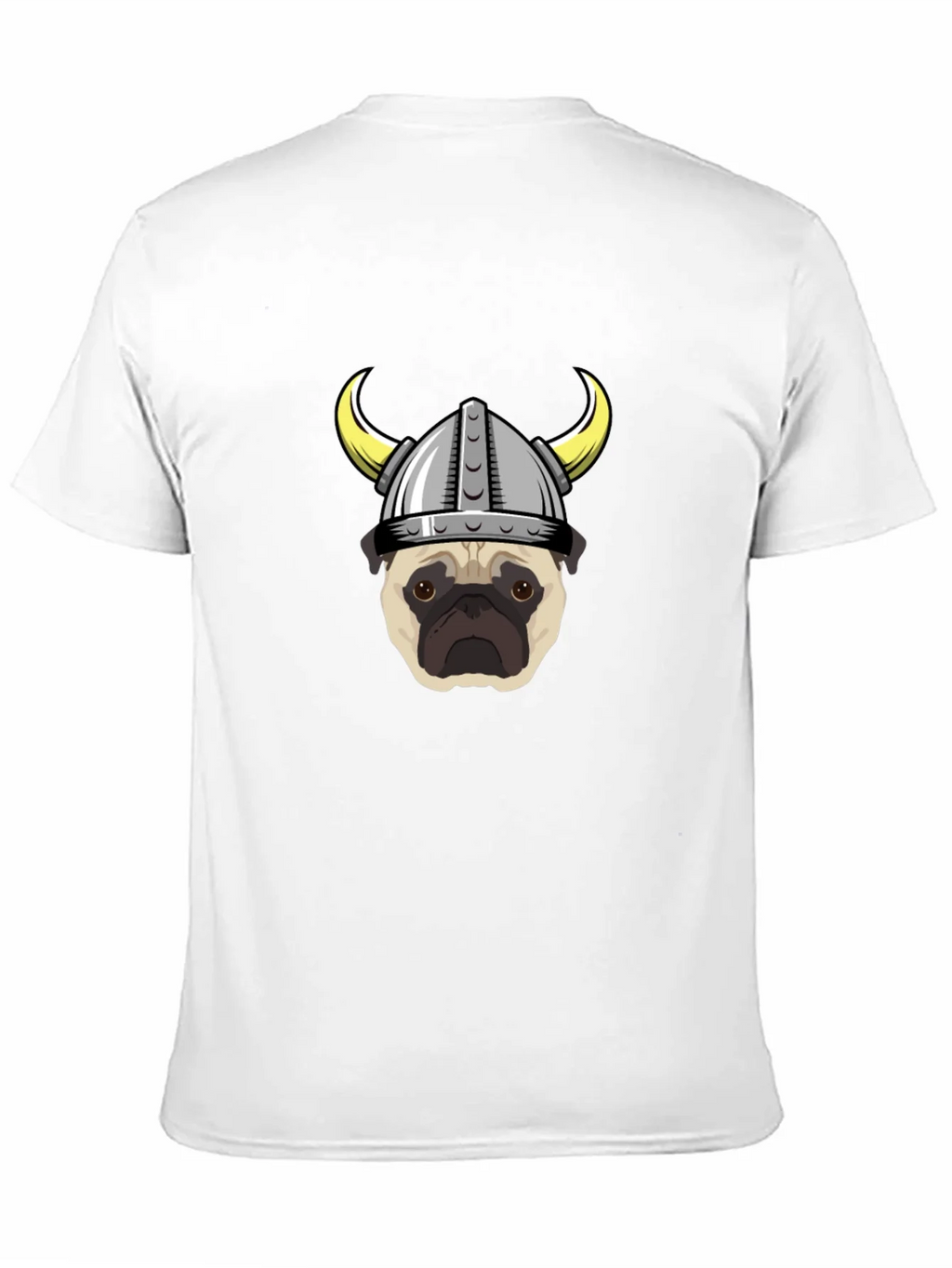 Viking Pug Graphic Tee - Black Cotton T-Shirt product image 10