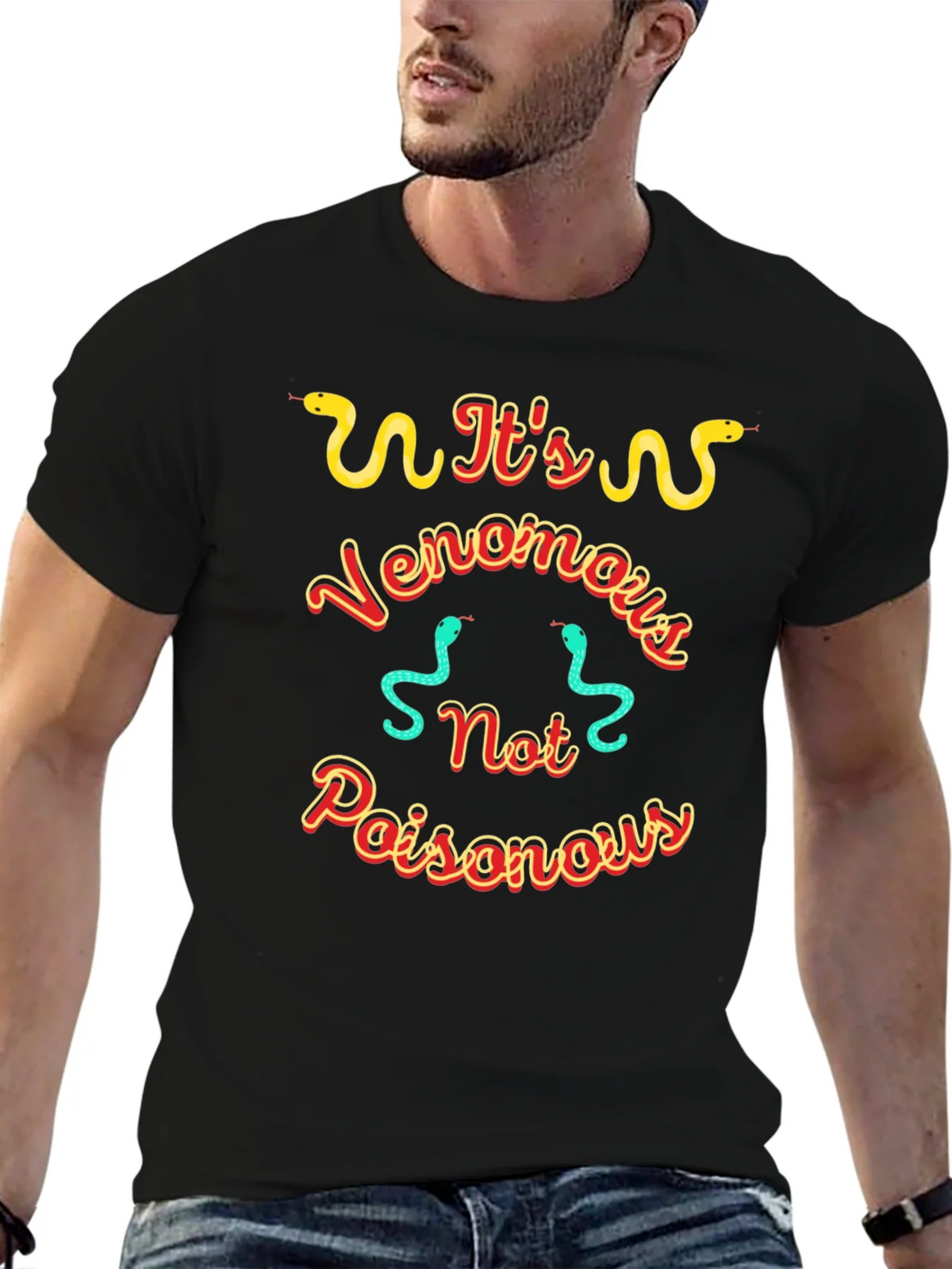 Venomous Snake Graphic T-Shirt product image 6