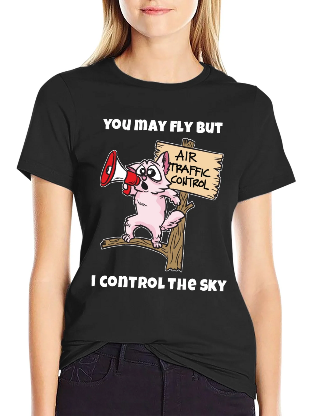 Air Traffic Controller Cat T-Shirt product image 2