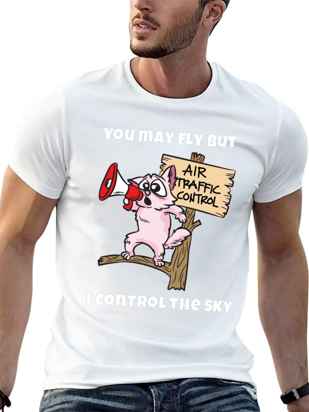 Air Traffic Controller Cat T-Shirt product image 12