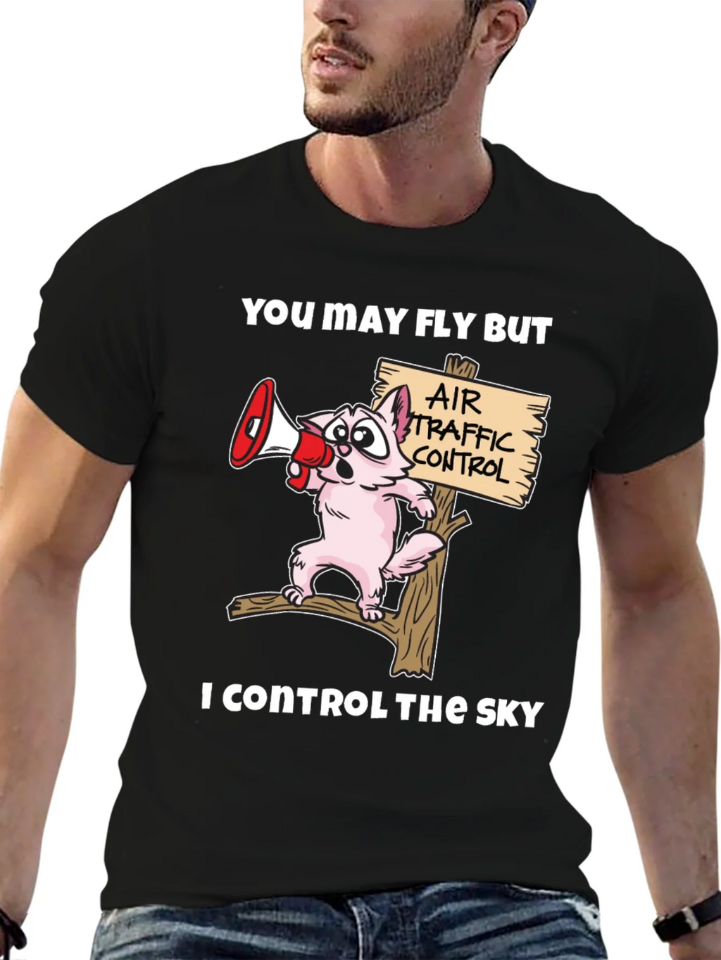 Air Traffic Controller Cat T-Shirt product image 6