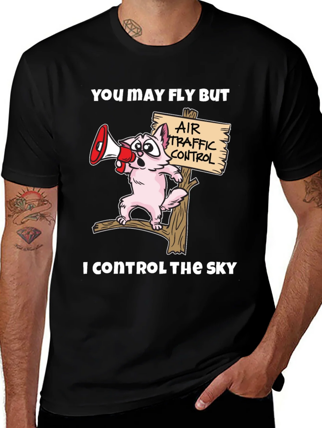 Air Traffic Controller Cat T-Shirt product image 1