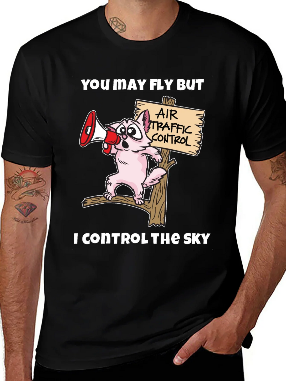 Air Traffic Controller Cat T-Shirt product image 1