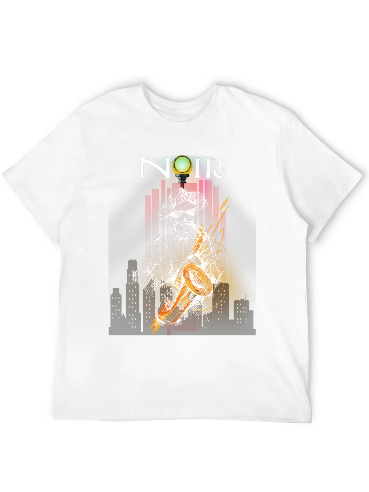 Noir Saxophone Graphic Tee - Cool Musician T-Shirt product image 11