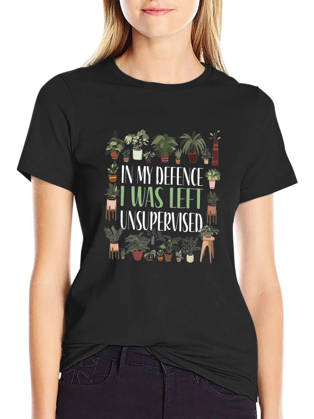 Funny Plant Lover T-Shirt - In My Defence Unsupervised product image 2