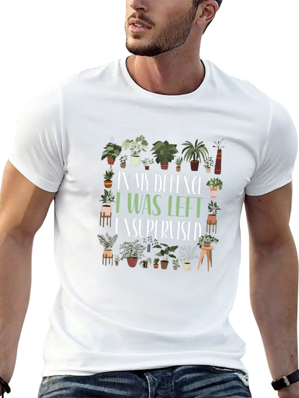 Funny Plant Lover T-Shirt - In My Defence Unsupervised product image 12