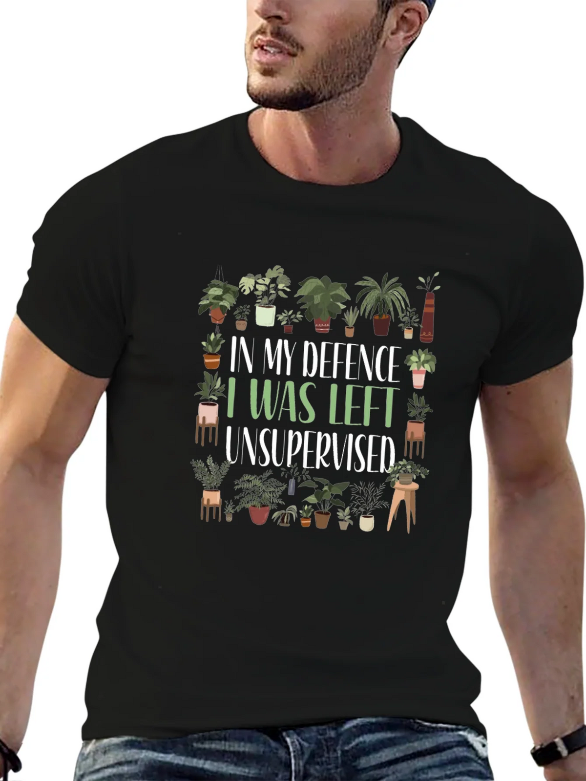 Funny Plant Lover T-Shirt - In My Defence Unsupervised product image 6