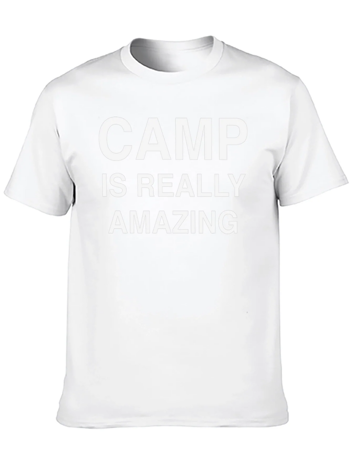Camp Is Really Amazing Black Graphic T-Shirt product image 9