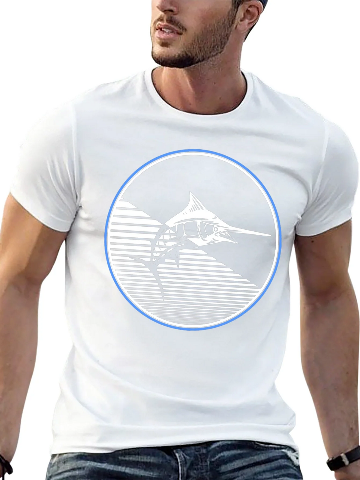 Marlin Fish Graphic T-Shirt - Stylish Black Tee product image 12