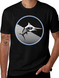 Marlin Fish Graphic T-Shirt - Stylish Black Tee product image 1