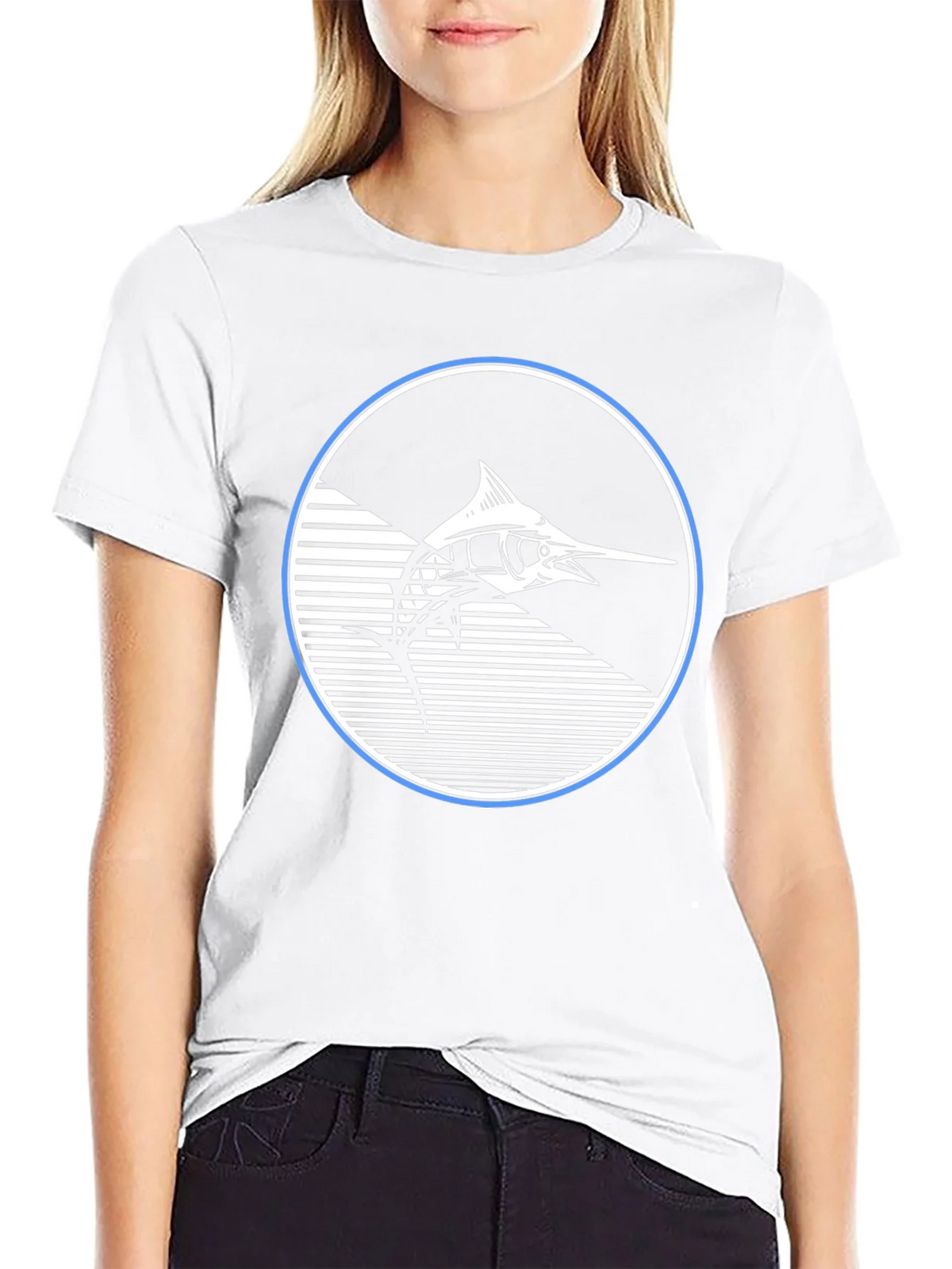 Marlin Fish Graphic T-Shirt - Stylish Black Tee product image 8
