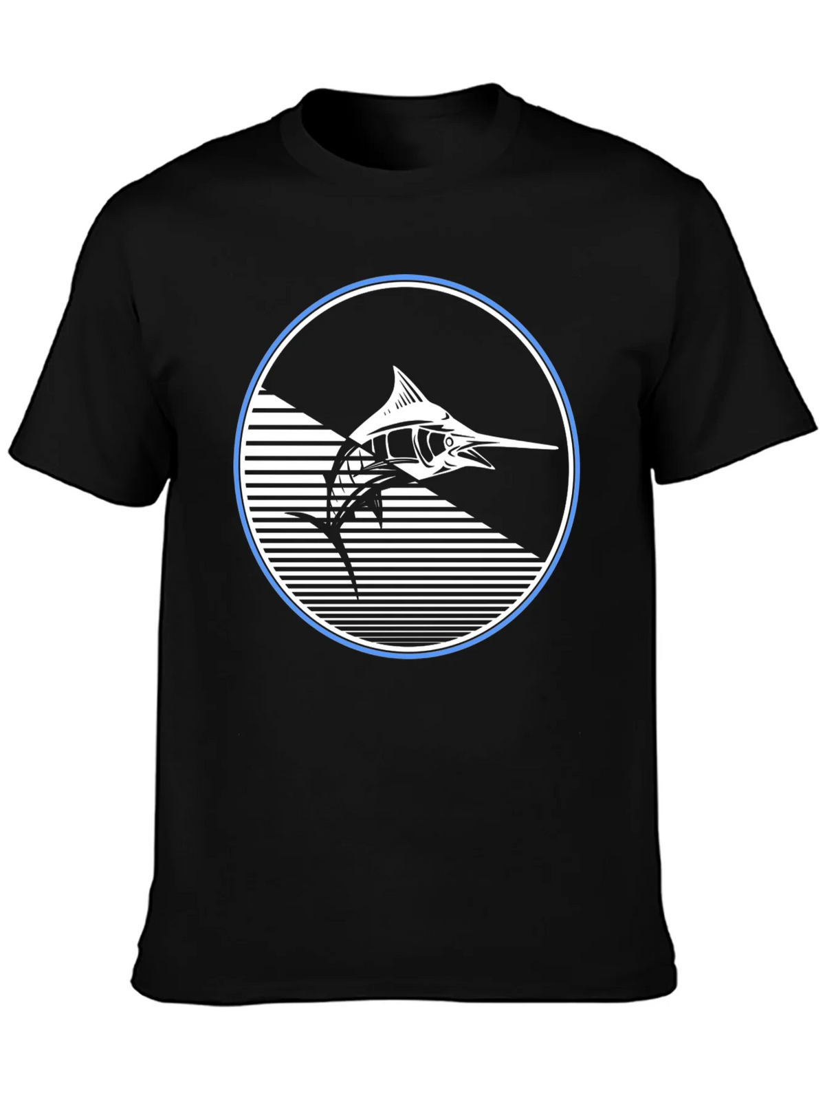 Marlin Fish Graphic T-Shirt - Stylish Black Tee product image 3