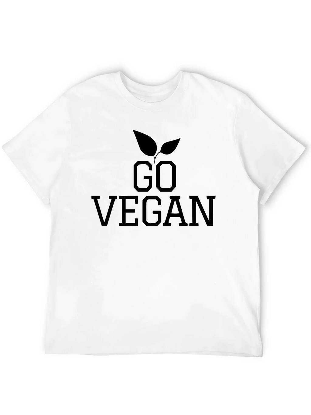 Go Vegan Graphic Tee - Black Cotton T-Shirt product image 11