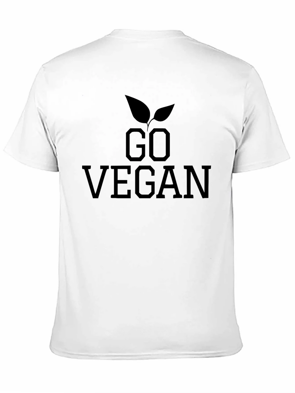 Go Vegan Graphic Tee - Black Cotton T-Shirt product image 10