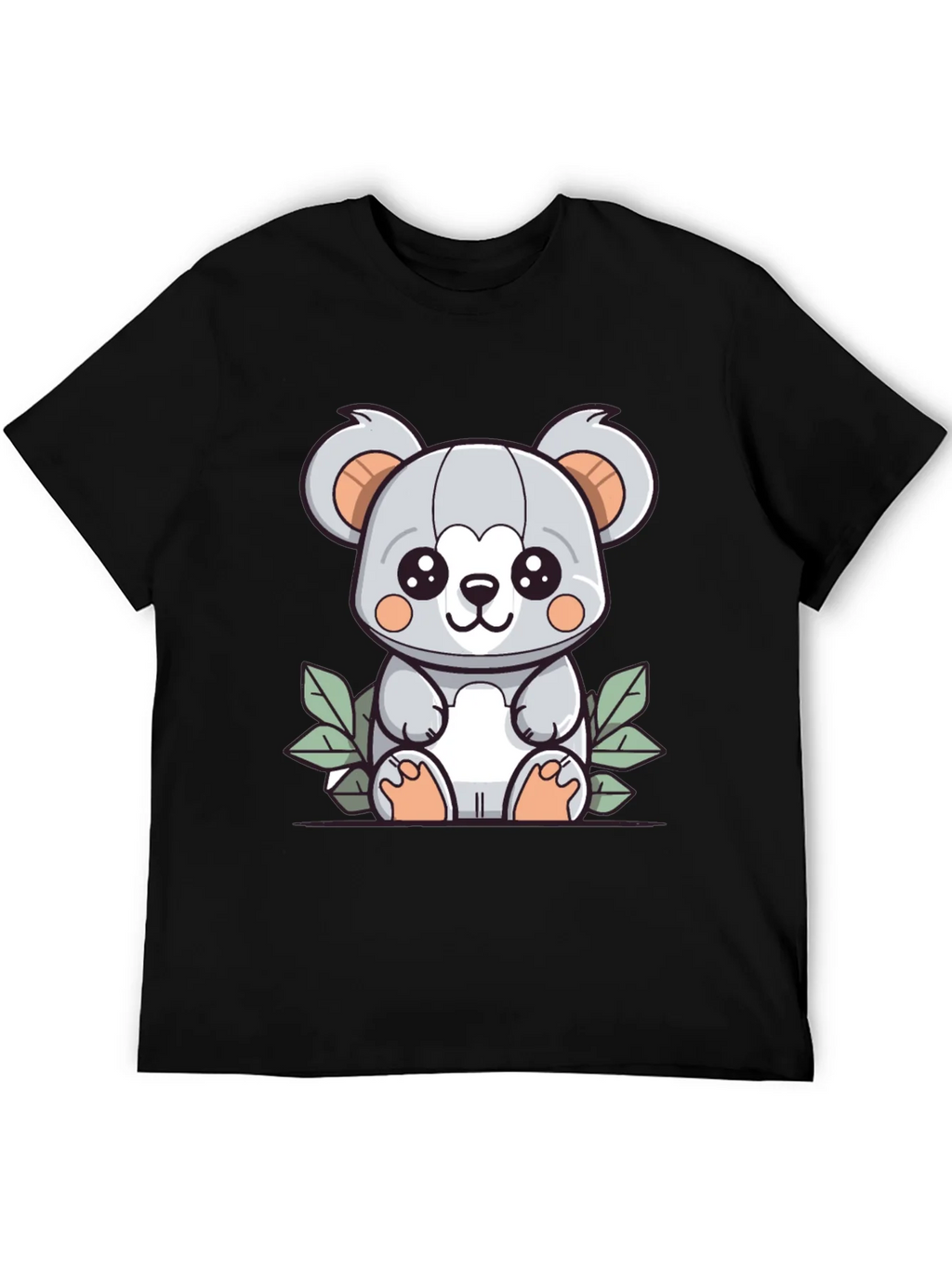 Cute Koala Graphic T-Shirt - Black Cotton Tee product image 5