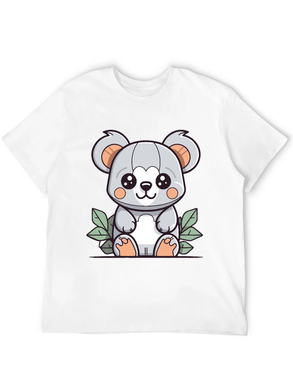 Cute Koala Graphic T-Shirt - Black Cotton Tee product image 11