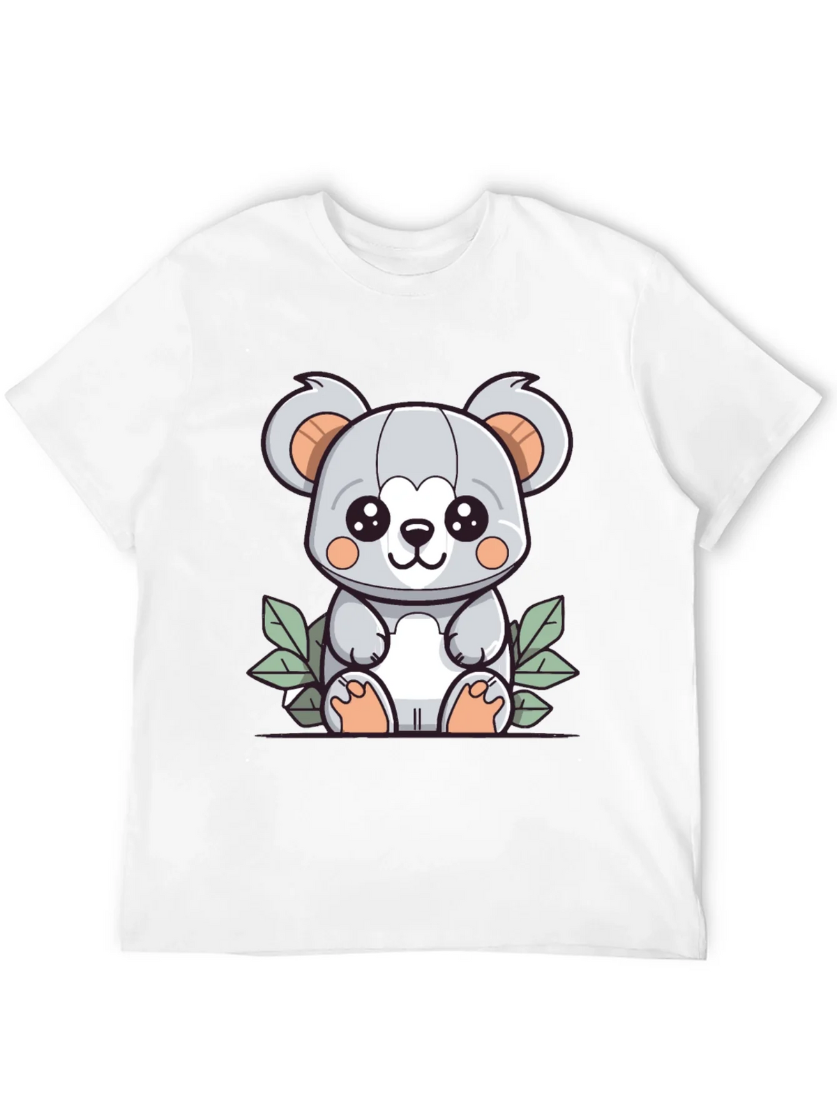 Cute Koala Graphic T-Shirt - Black Cotton Tee product image 11