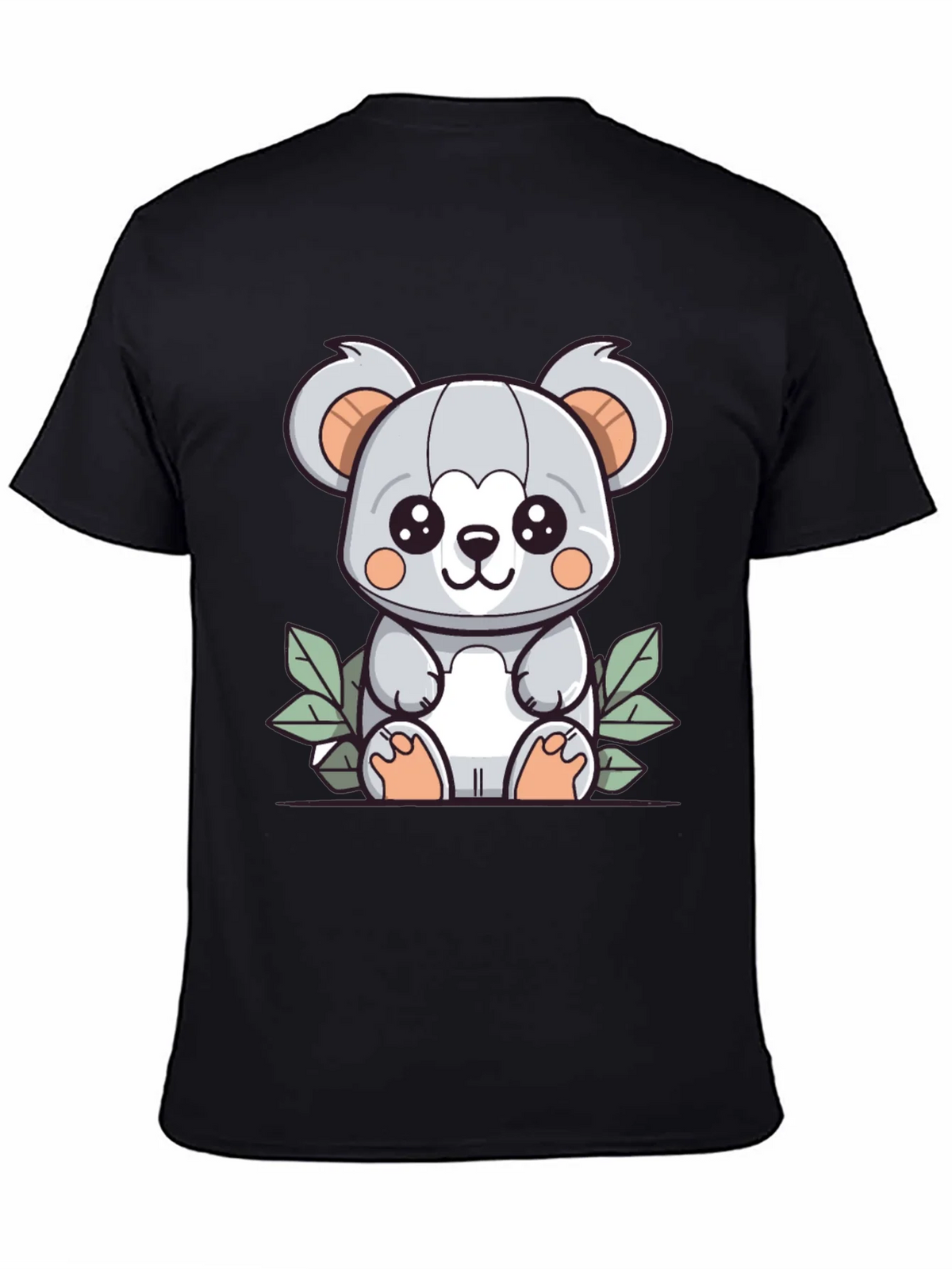 Cute Koala Graphic T-Shirt - Black Cotton Tee product image 4