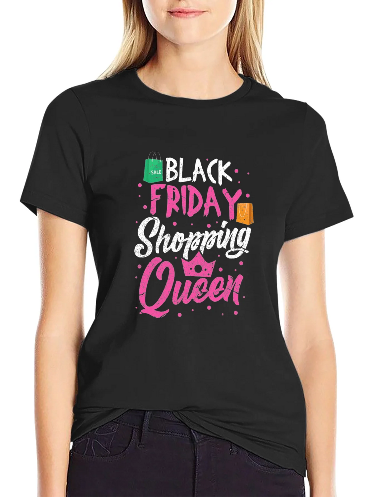 Black Friday Shopping Queen T-Shirt product image 2