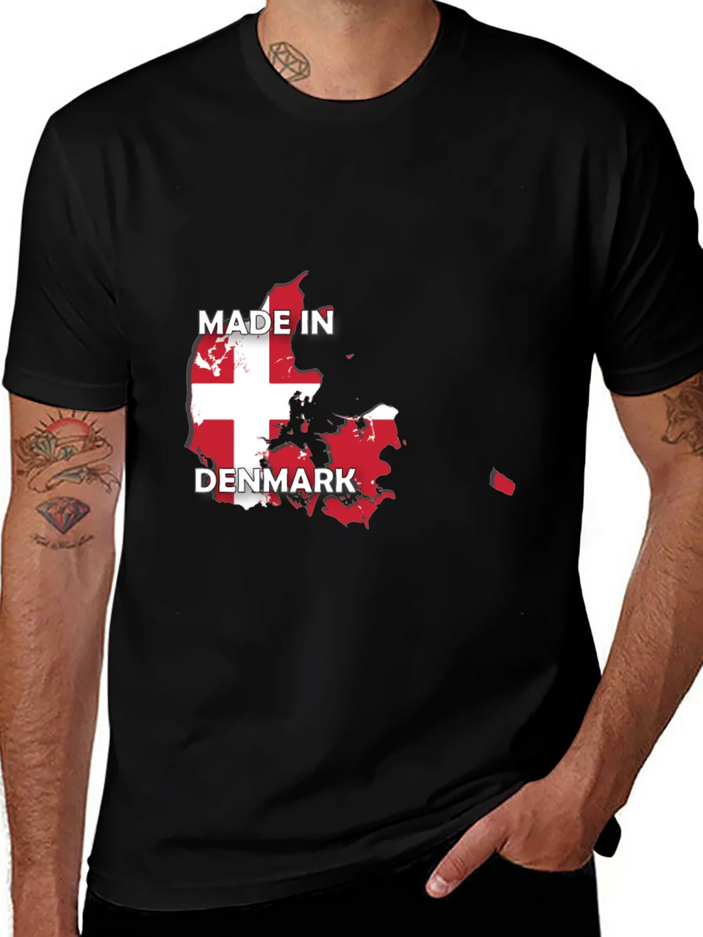 Made in Denmark Flag T-Shirt product image 1