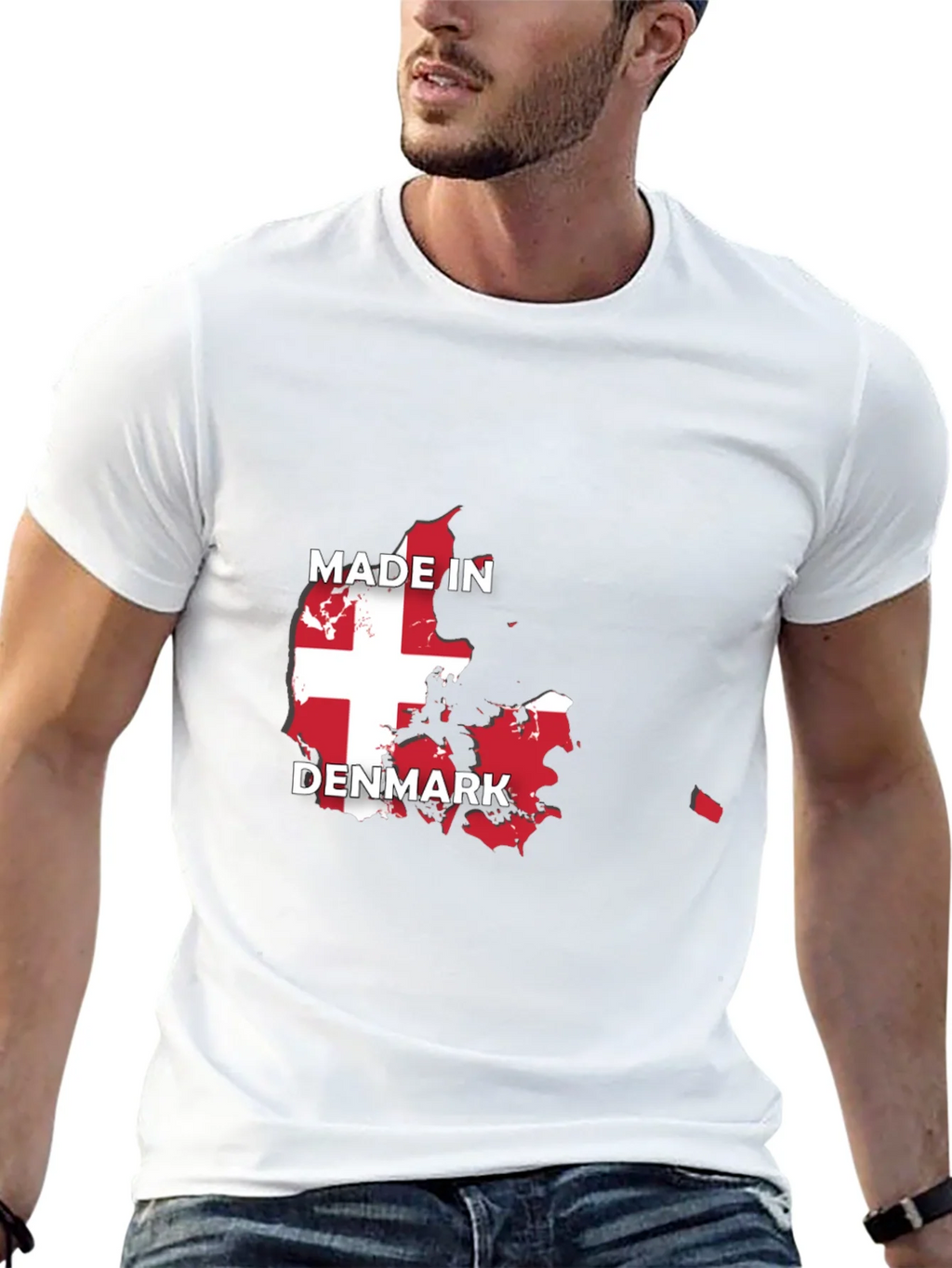 Made in Denmark Flag T-Shirt product image 12