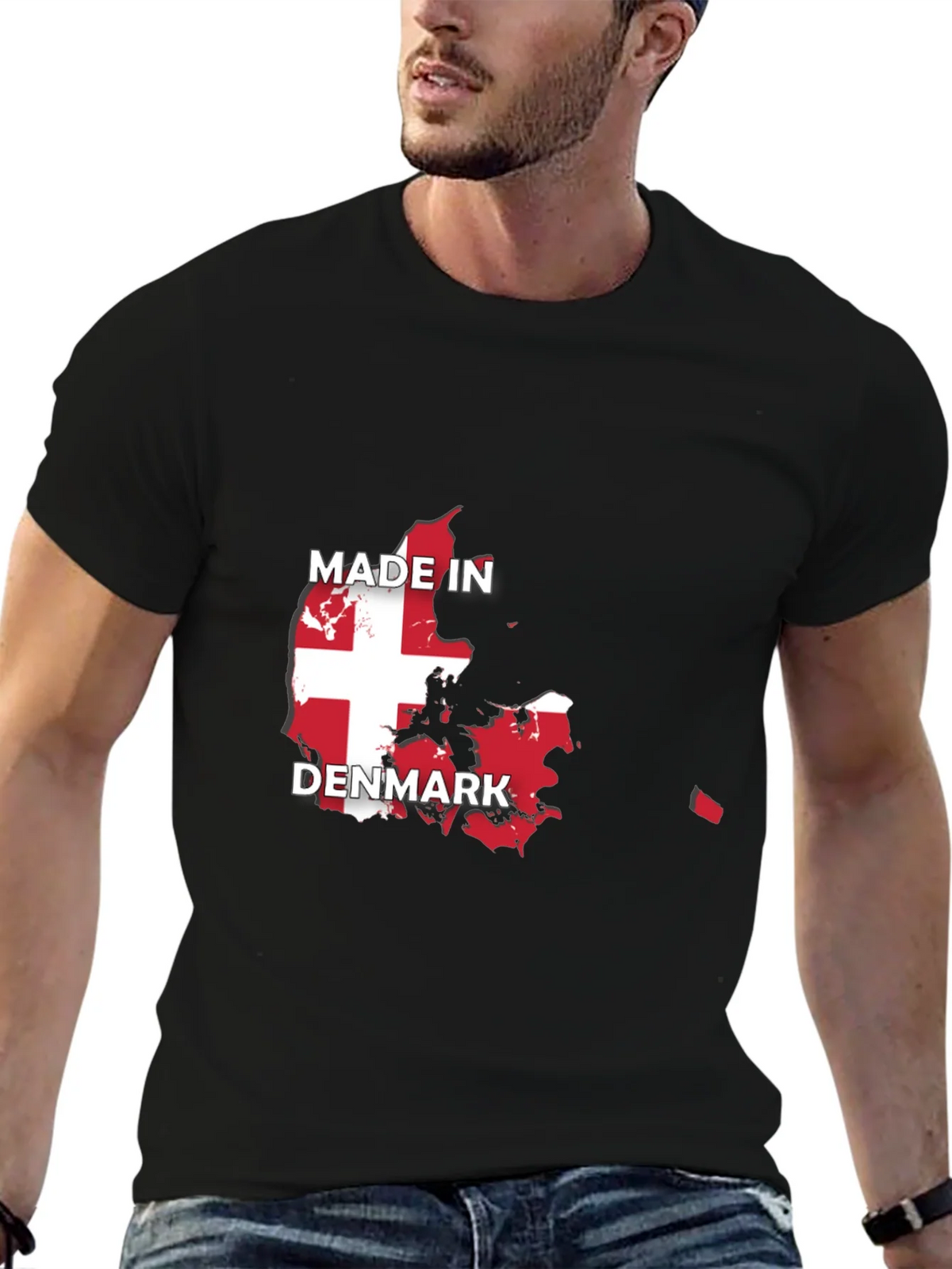 Made in Denmark Flag T-Shirt product image 6