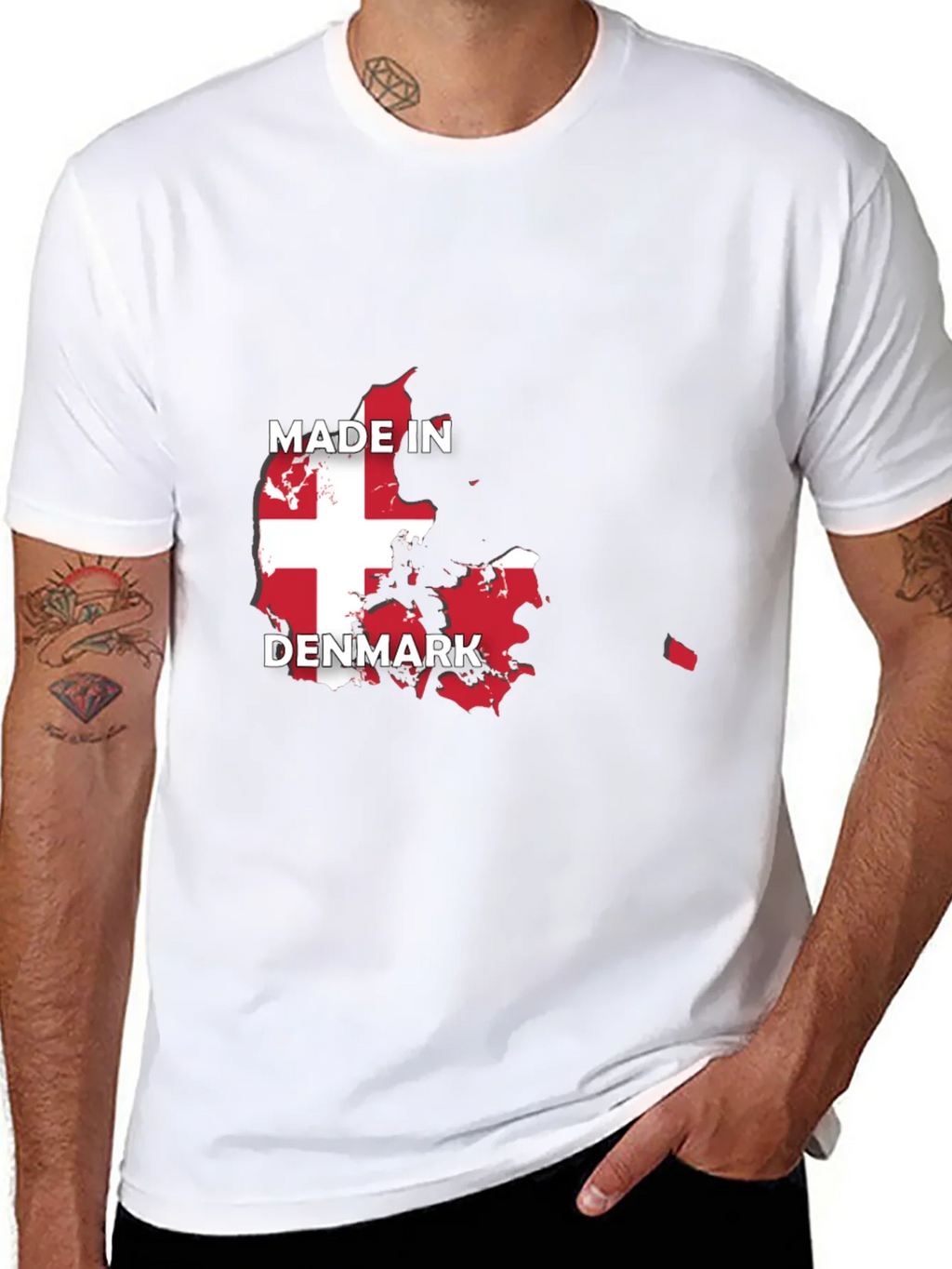 Made in Denmark Flag T-Shirt product image 7