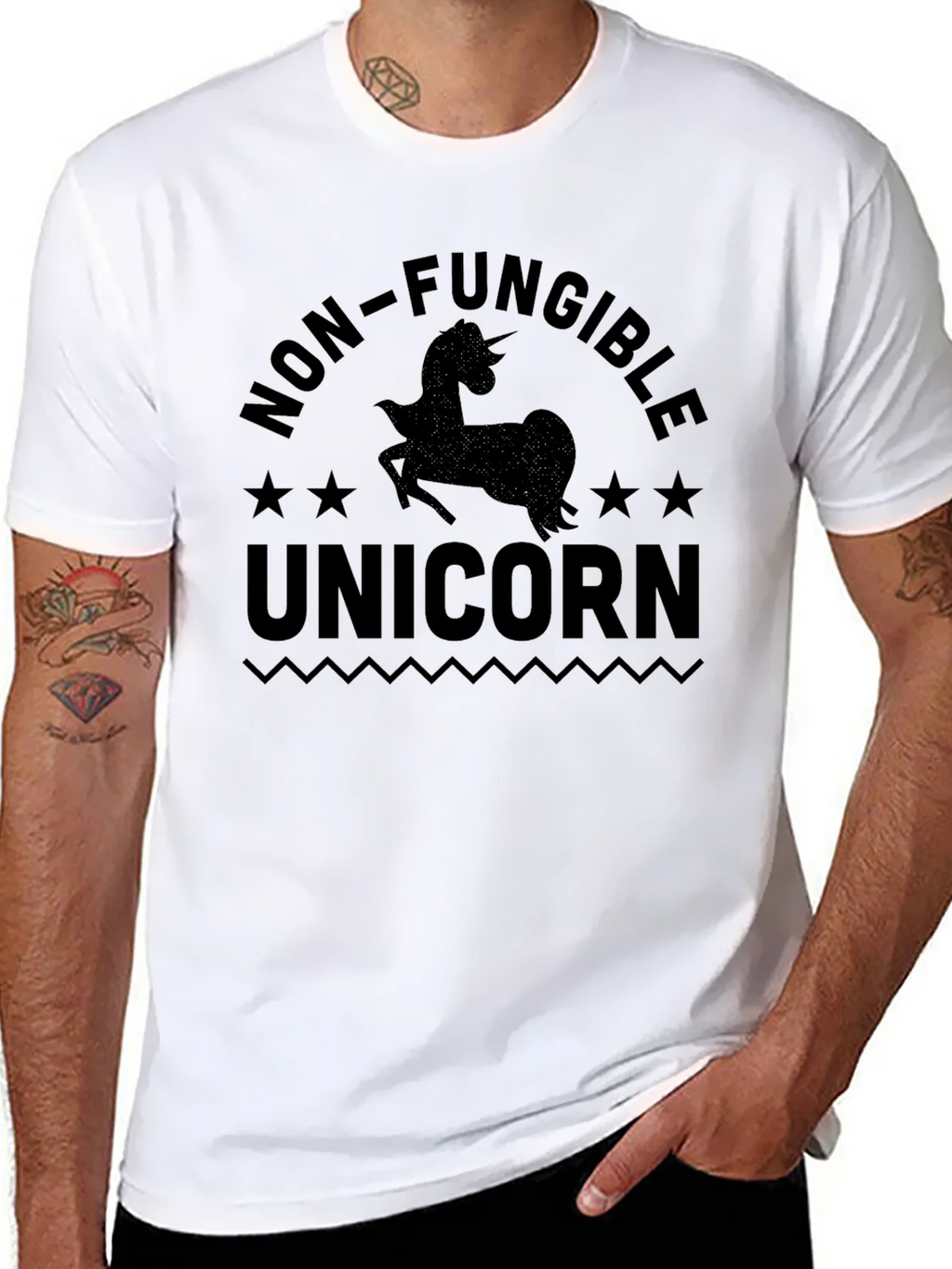 Non-Fungible Unicorn Black T-Shirt product image 7