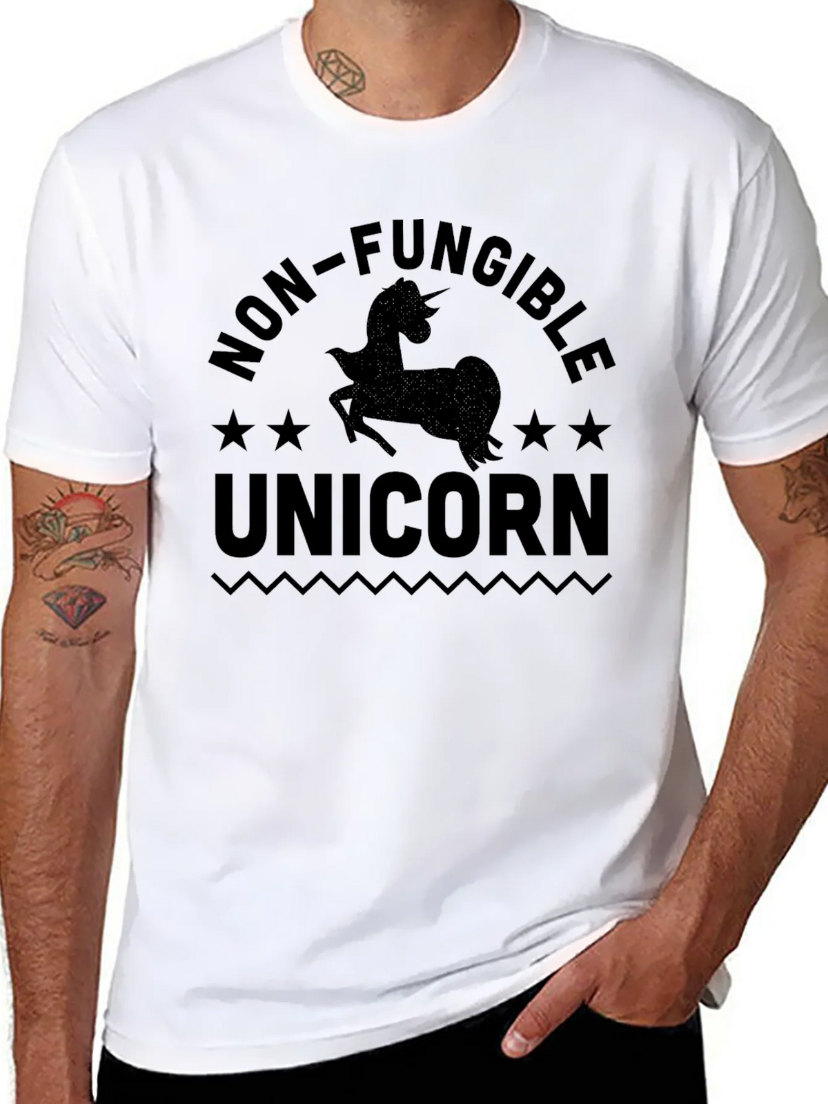 Non-Fungible Unicorn Black T-Shirt product image 7