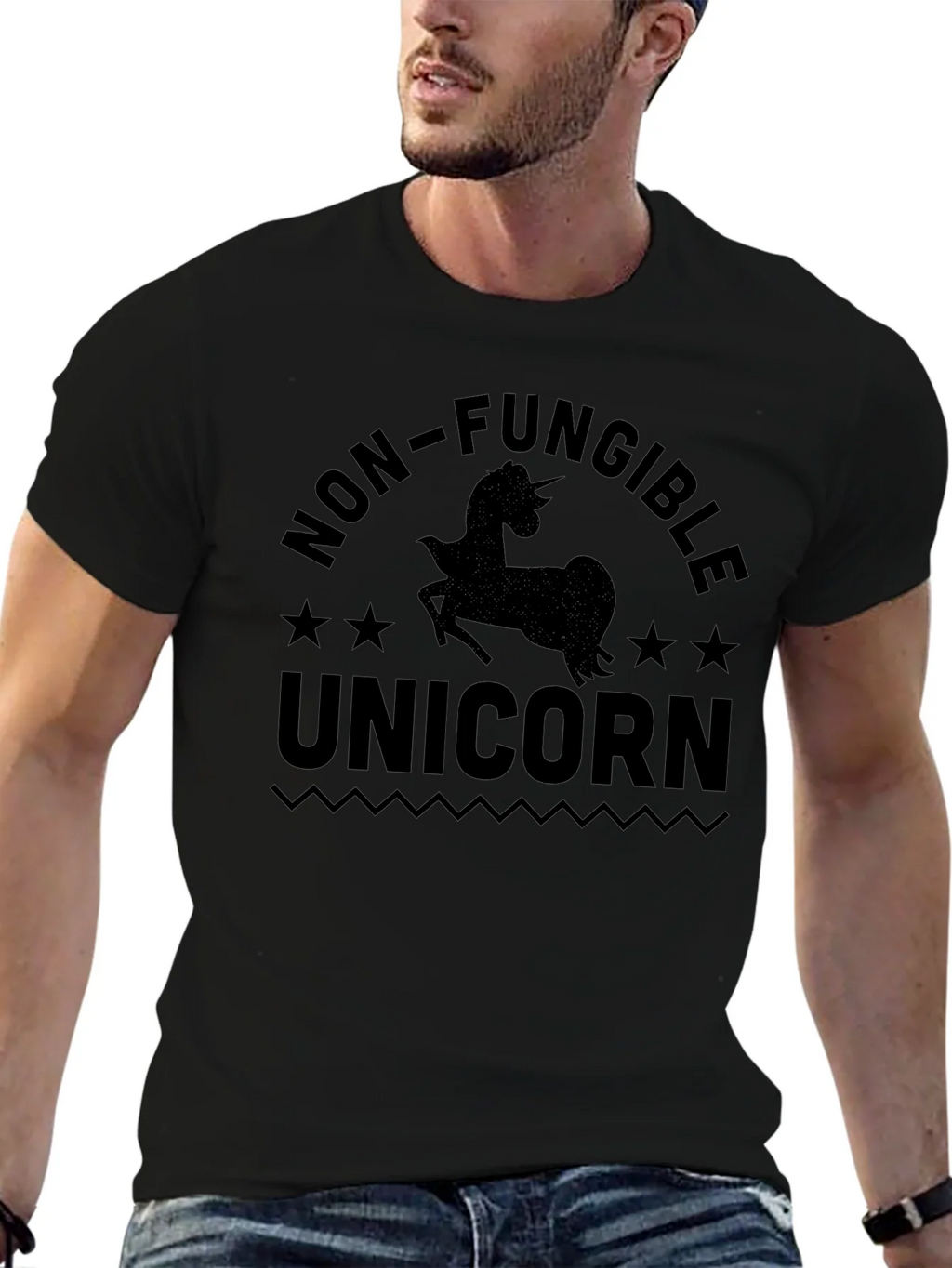 Non-Fungible Unicorn Black T-Shirt product image 6