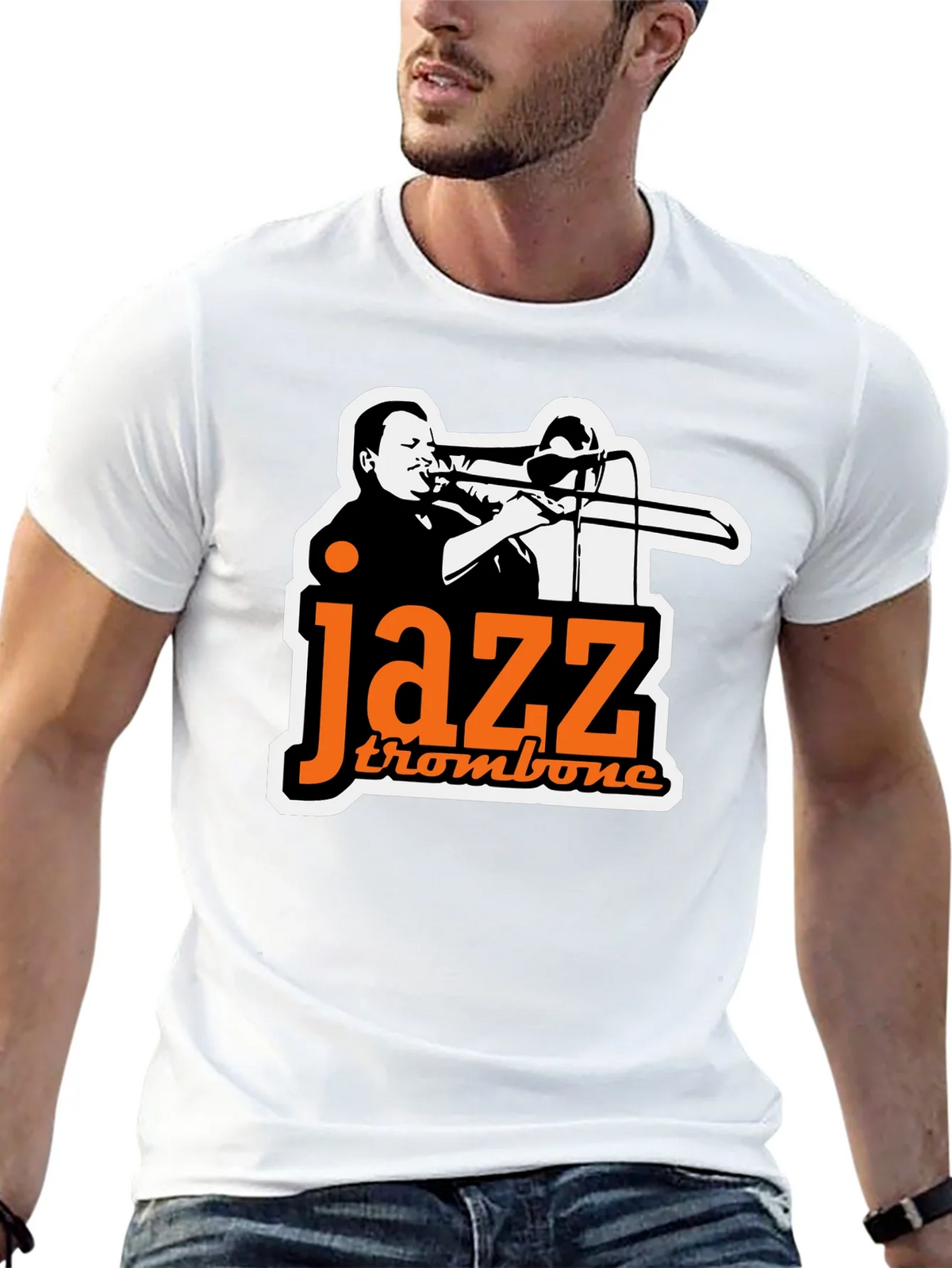 Jazz Trombone Graphic Tee - Black product image 12