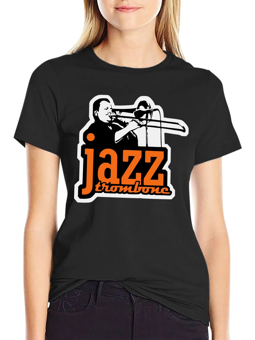 Jazz Trombone Graphic Tee - Black product image 2